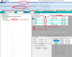 Sắp lịch trình cho nhân viên