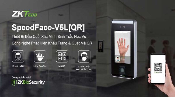 Máy chấm công khuôn mặt SpeedFace V5L