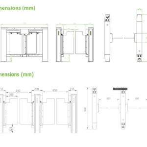 Cổng swing barrier SBTL520