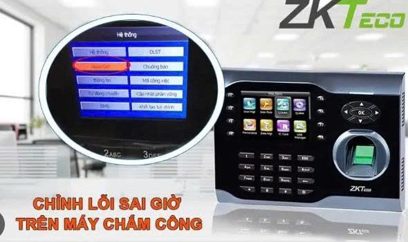 Máy chấm công sai giờ – nguyên nhân & cách chỉnh